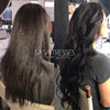 #1b Midnight Mimosa Clip In Hair Extensions 26 inches - SASA TRESSES 