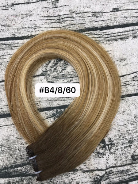 European Straight B4/8/60 Wefted Hair