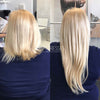 #60 Platinum Ice Clip In Hair Extensions 18 inches - SASA TRESSES HAIR EXTENSIONS